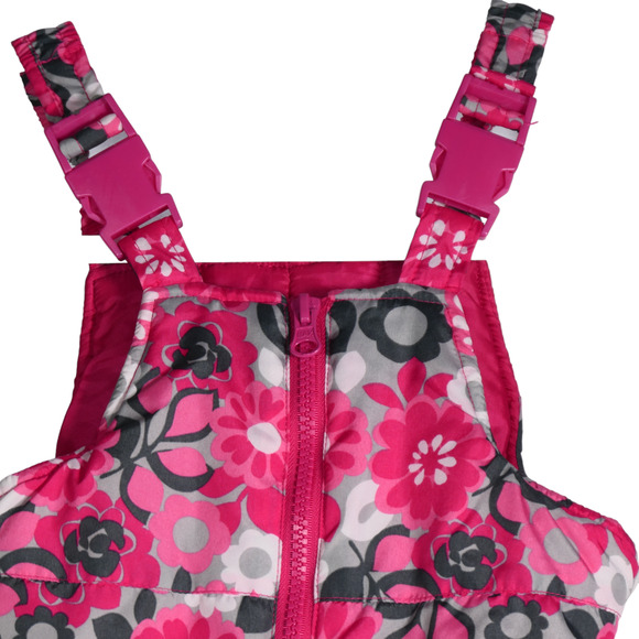 OshKosh BGosh Bib Snow Pants Toddler Girl 18 Months Babycore Floral Playful - Picture 4 of 9